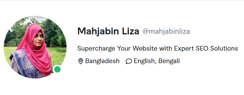 Mahjabin Liza _Onpage ,Offpage ,Technical SEO Expert